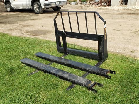 skid steer loader fork extensions|skid steer forklift attachment.